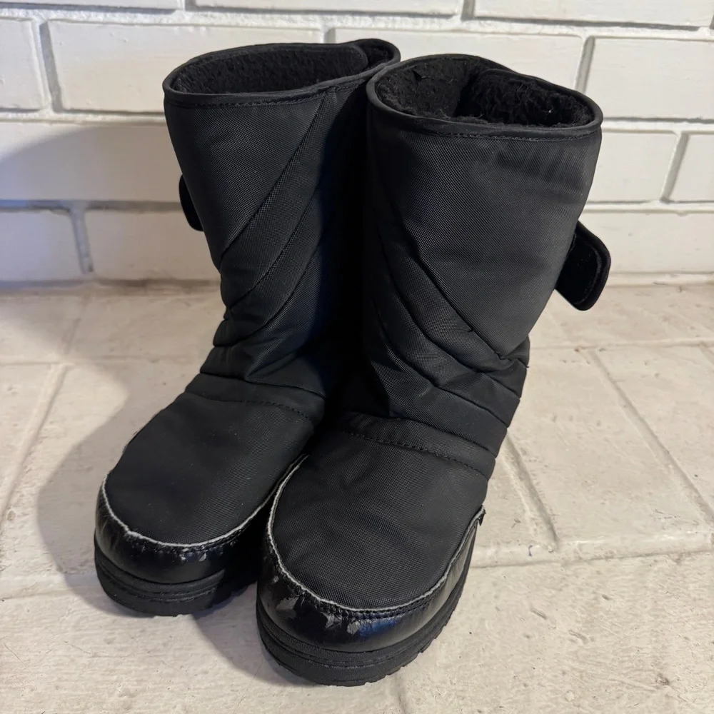 Rugged Exposure Men's Black Winter Snow Boots - Size 8